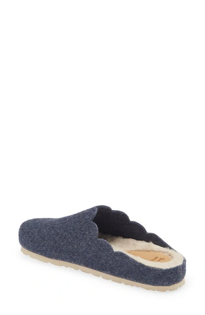 Toni Pons Laos Faux Fur Wool Blend Slipper In Blau Blue