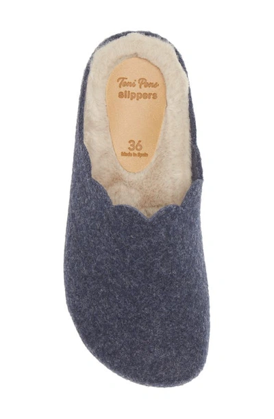 Shop Toni Pons Laos Faux Fur Wool Blend Slipper In Blau Blue