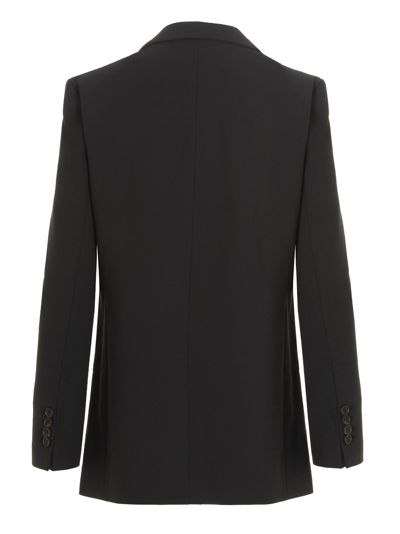 Shop Coperni Cut-out Weave Blazer Jacket In Black