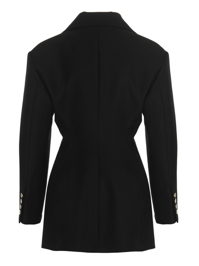 Shop Giuseppe Di Morabito Shaped Single Breast Blazer Jacket In Black