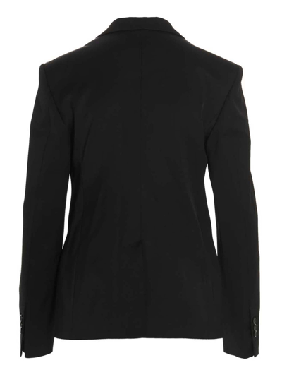 Shop Jw Anderson Chainlink Blazer Jacket In Black