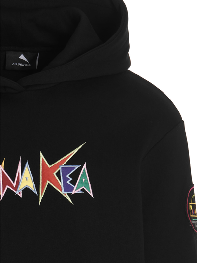 Shop Mauna Kea Logo Embroidery Hoodie In Black