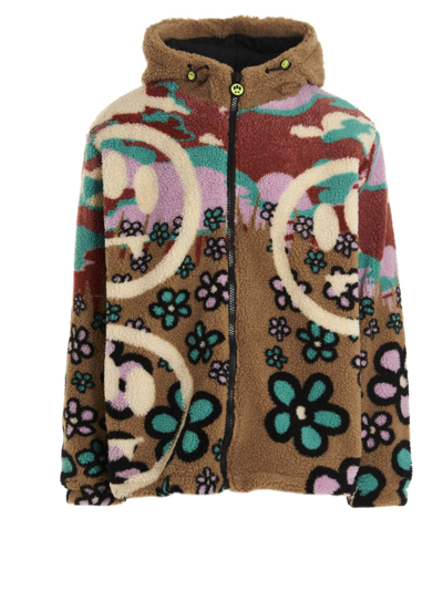 Shop Barrow Pattern Hooded Jacket In Multicolor