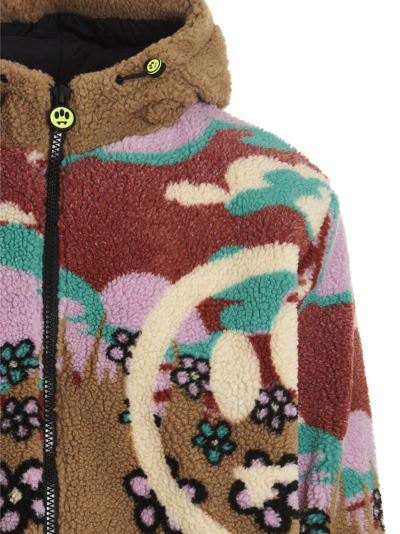 Shop Barrow Pattern Hooded Jacket In Multicolor