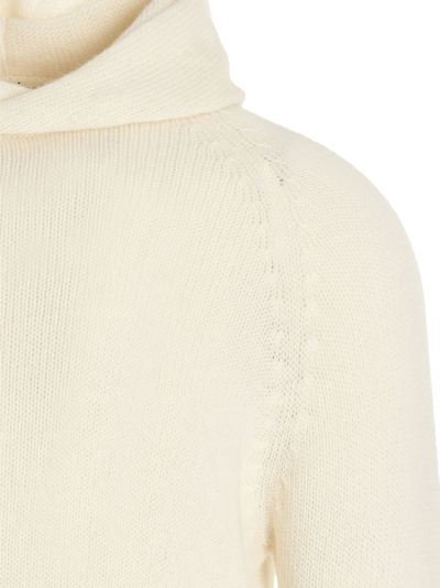 Shop Ma'ry'ya Hooded Sweater In White