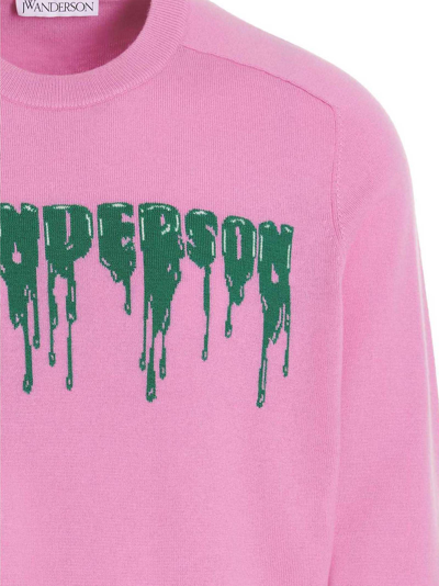 Shop Jw Anderson Logo Sweater In Pink