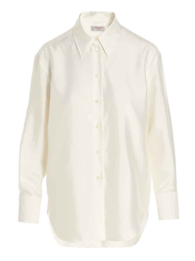 Shop Alberto Biani Silk Shirt In White