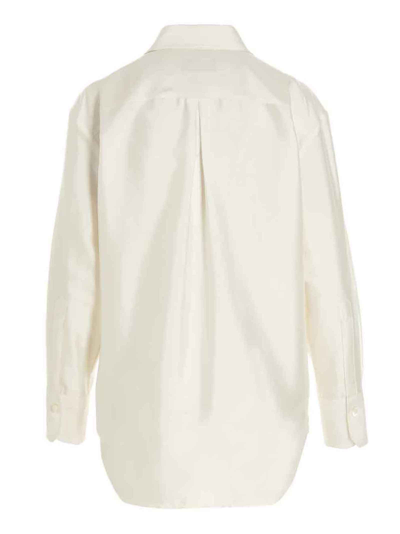 Shop Alberto Biani Silk Shirt In White