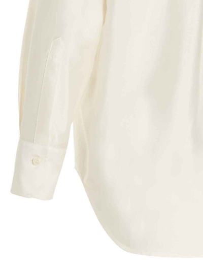 Shop Alberto Biani Silk Shirt In White