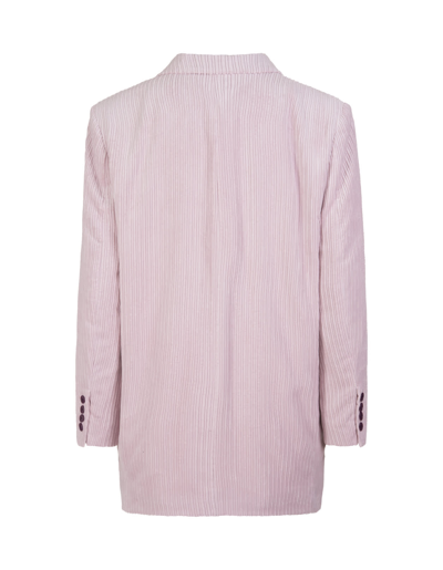 Shop Isabel Marant Woman Haneva Pink Corduroy Blazer In Light Pink
