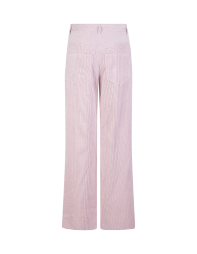 Shop Isabel Marant Woman Milorsy Flared Trousers In Pink Corduroy In Light Pink