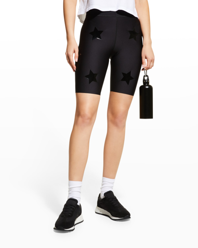 Shop Ultracor Aero Lux Knockout Star Motif Short In Patent Nero