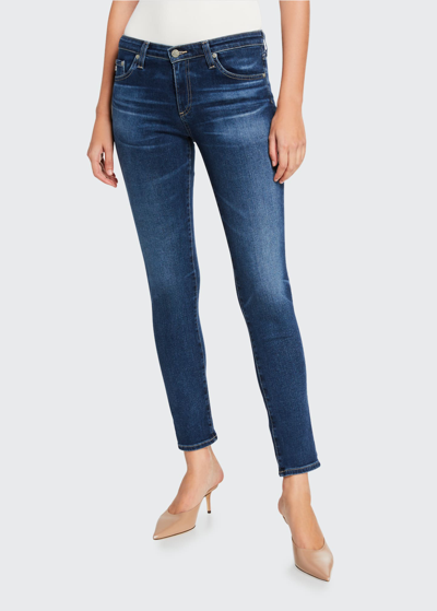 Ag Prima Mid Rise Ankle Cigarette Jeans In Journey | ModeSens