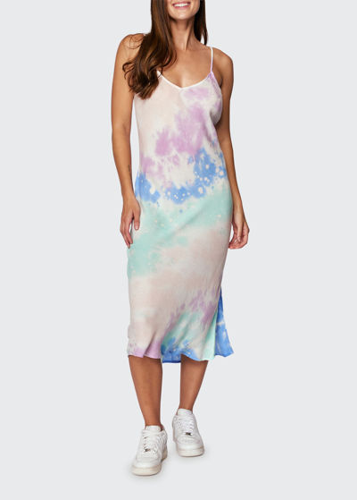 Shop Spiritual Gangster Tie-dye Slip Dress In Pixie Spray Tie