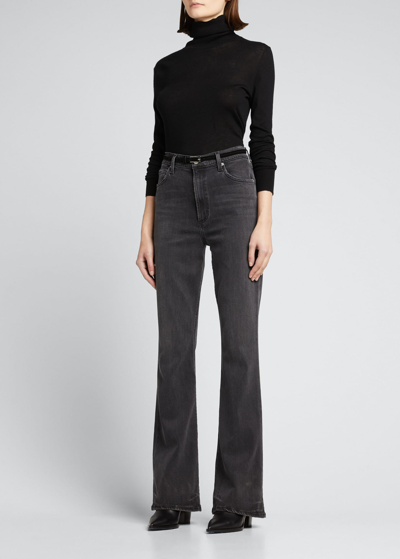 Shop Citizens Of Humanity Lilah High Rise Bootcut Jeans In Caviar Washed