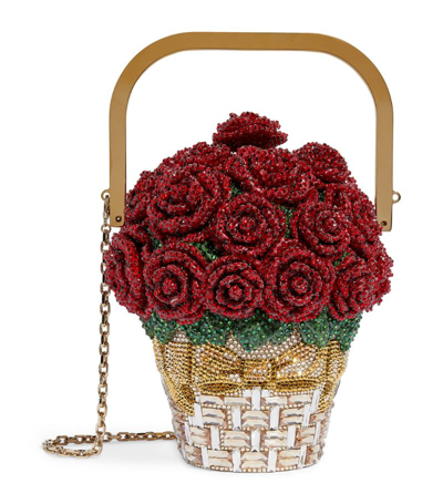 Basket of Roses Blush Bouquet - Judith Leiber