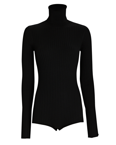 Shop Dodo Bar Or Lewis Embellished Open-back Bodysuit In Black