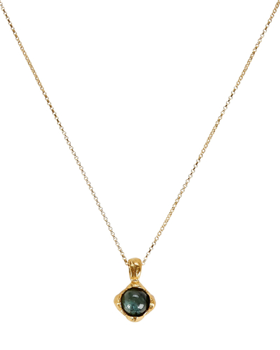 Shop Alighieri The Eye Of The Storm Pendant Necklace In Green