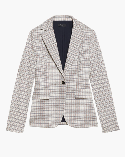 Shop Theory Fitted Riding Blazer In Multi