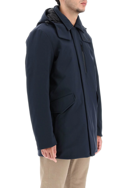 Shop Woolrich 'barrow' Softshell Jacket In Blue