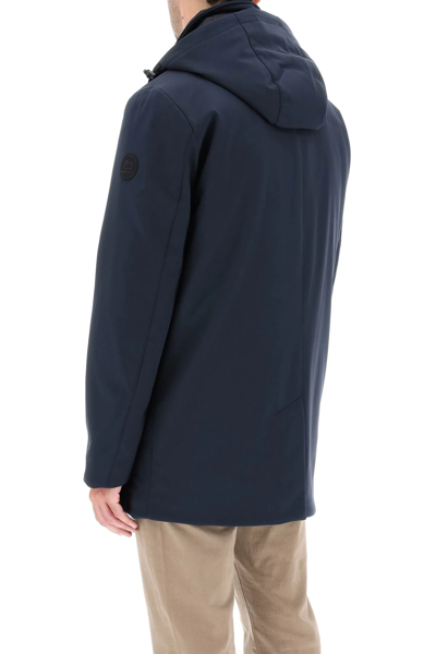 Shop Woolrich 'barrow' Softshell Jacket In Blue
