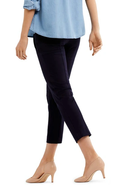 Shop A Pea In The Pod Curie Secret Fit Crop Maternity Pants In Navy