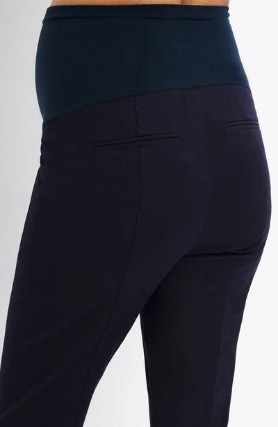 Shop A Pea In The Pod Curie Secret Fit Crop Maternity Pants In Navy