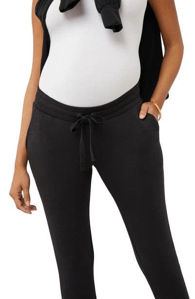 Shop A Pea In The Pod Underbelly French Terry Maternity Joggers In Black