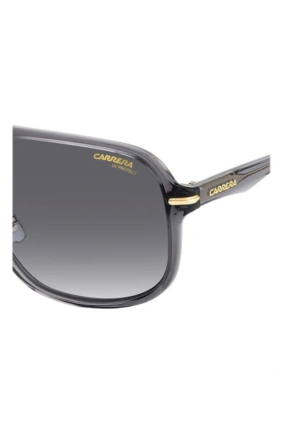 Shop Carrera Eyewear 60mm Gradient Square Sunglasses In Grey / Grey Shaded