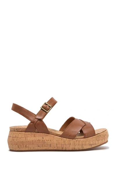 Korks By Kork ease Kalie Leather Platform Sandal In Brown ModeSens