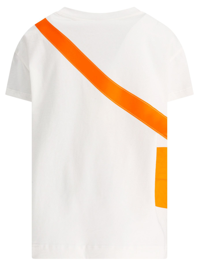 Shop Fendi Boys White Cotton T-shirt