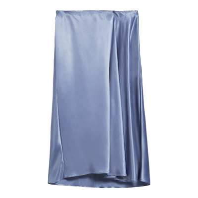 Shop Max Mara Leisure - Acetate Skirt In Cornflower Blue