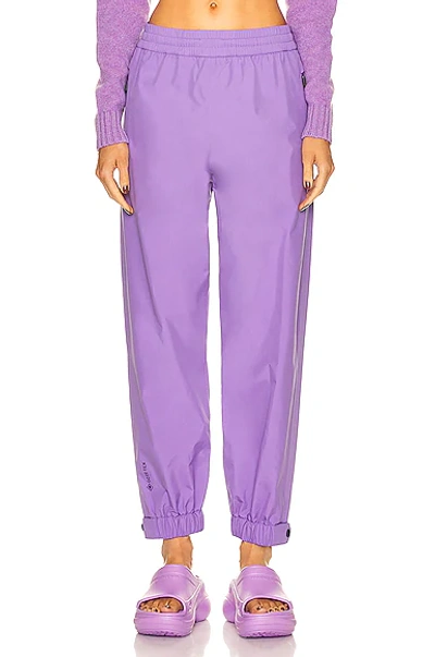 Moncler Elasticated-waistband Detail Trousers In Lavender