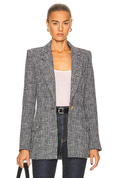 Smythe Box-pleat Wool Knit Blazer In Black | ModeSens