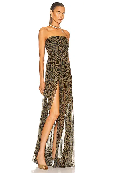 Shop Retroféte Nicole Dress In Tiger Stripe