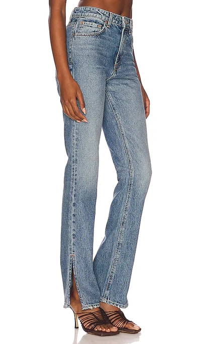 Grlfrnd Harlow High Rise Slim Boot Jean With Slit In Divisadero In Divisadero