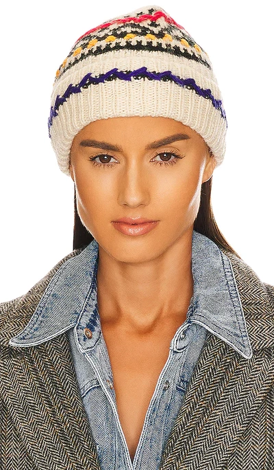Isabel Marant Gael Crafty Wool Blend Beanie In Ecru