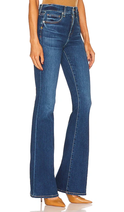 Shop Veronica Beard Beverly High Rise Skinny Flare In Bright Blue