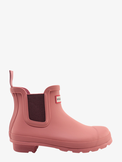 Shop Hunter Ankle Boots In Pink