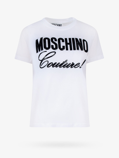 Shop Moschino T-shirt In White