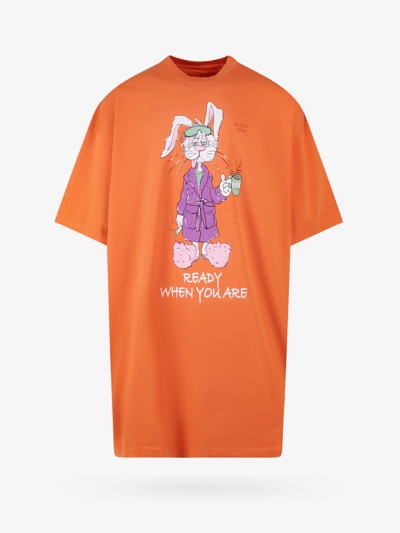 Shop Martine Rose T-shirt In Orange