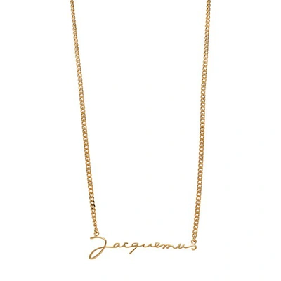 Shop Jacquemus Necklace In Gold