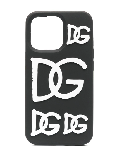 Dolce & Gabbana Logo-print Iphone 12 Phone Case In Black | ModeSens
