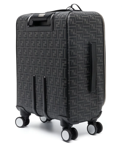 Shop Fendi Ff-logo Suitcase In Schwarz