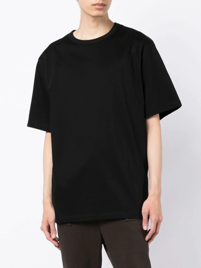 Shop Juunj Graphic-print Cotton T-shirt In Black