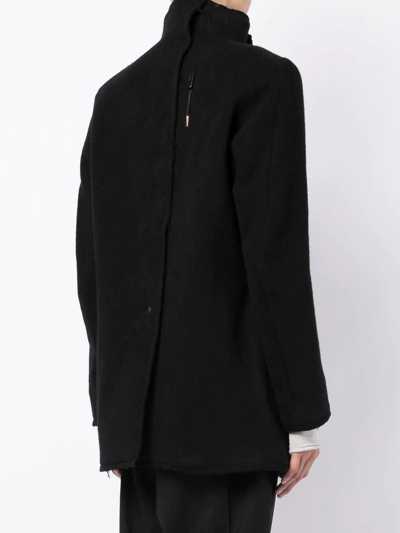 Shop Boris Bidjan Saberi Single-breasted Wool Jacket In Black