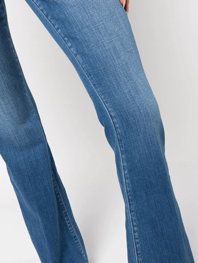 Shop L Agence Bell High-rise Flared Jeans In Blau