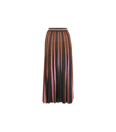 Shop Zimmermann Kaleidoscope Stripe Midi Skirt In Multicolor