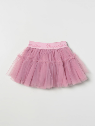 Shop Monnalisa Skirt  Kids Color Blush Pink