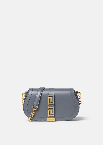 Shop Versace Greca Goddess Shoulder Bag, Female, Gray, One Size